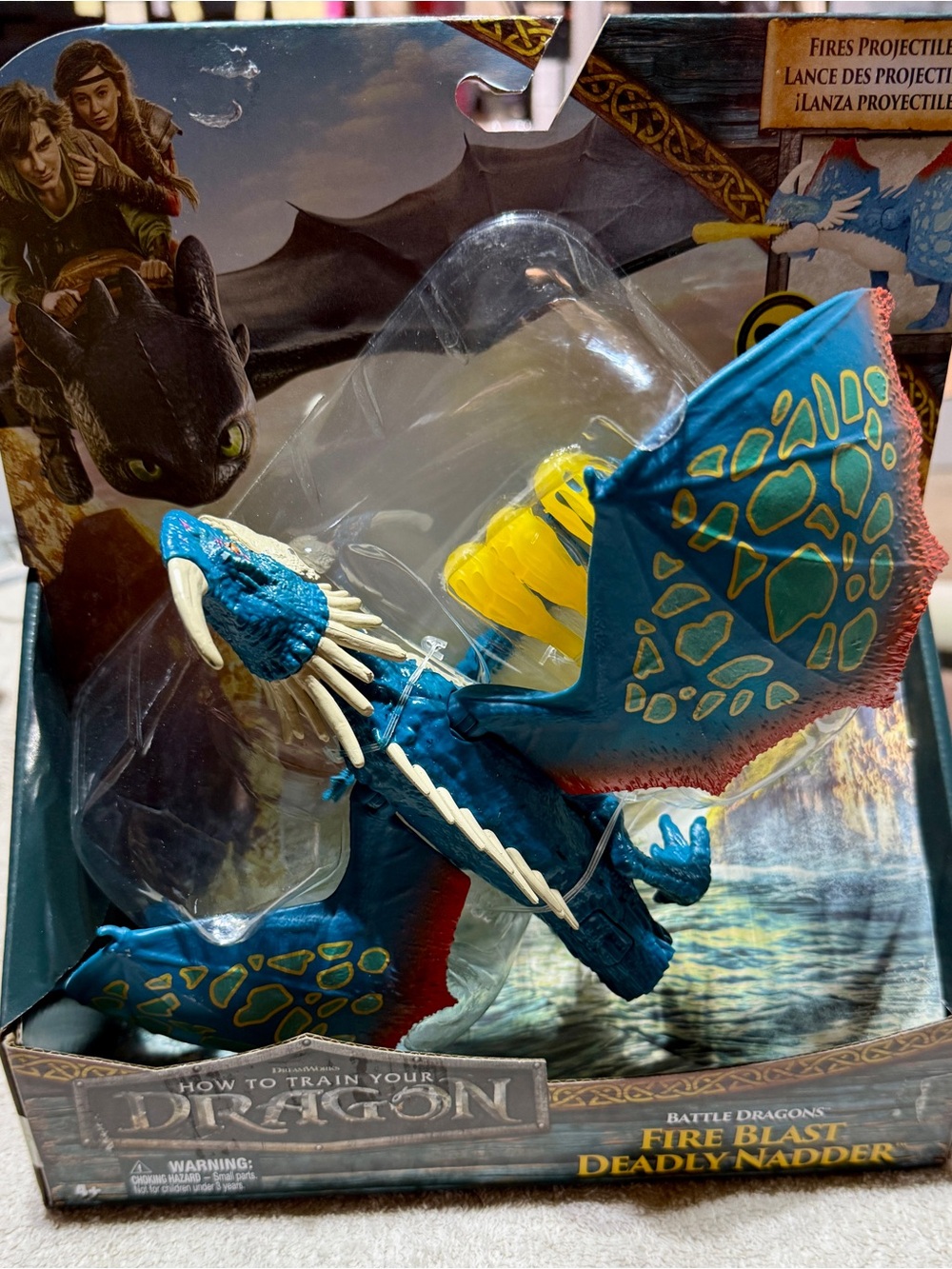DreamWorks Dragons Battle Dragons Fire Blast Deadly Nadder 10-inch Action Figure